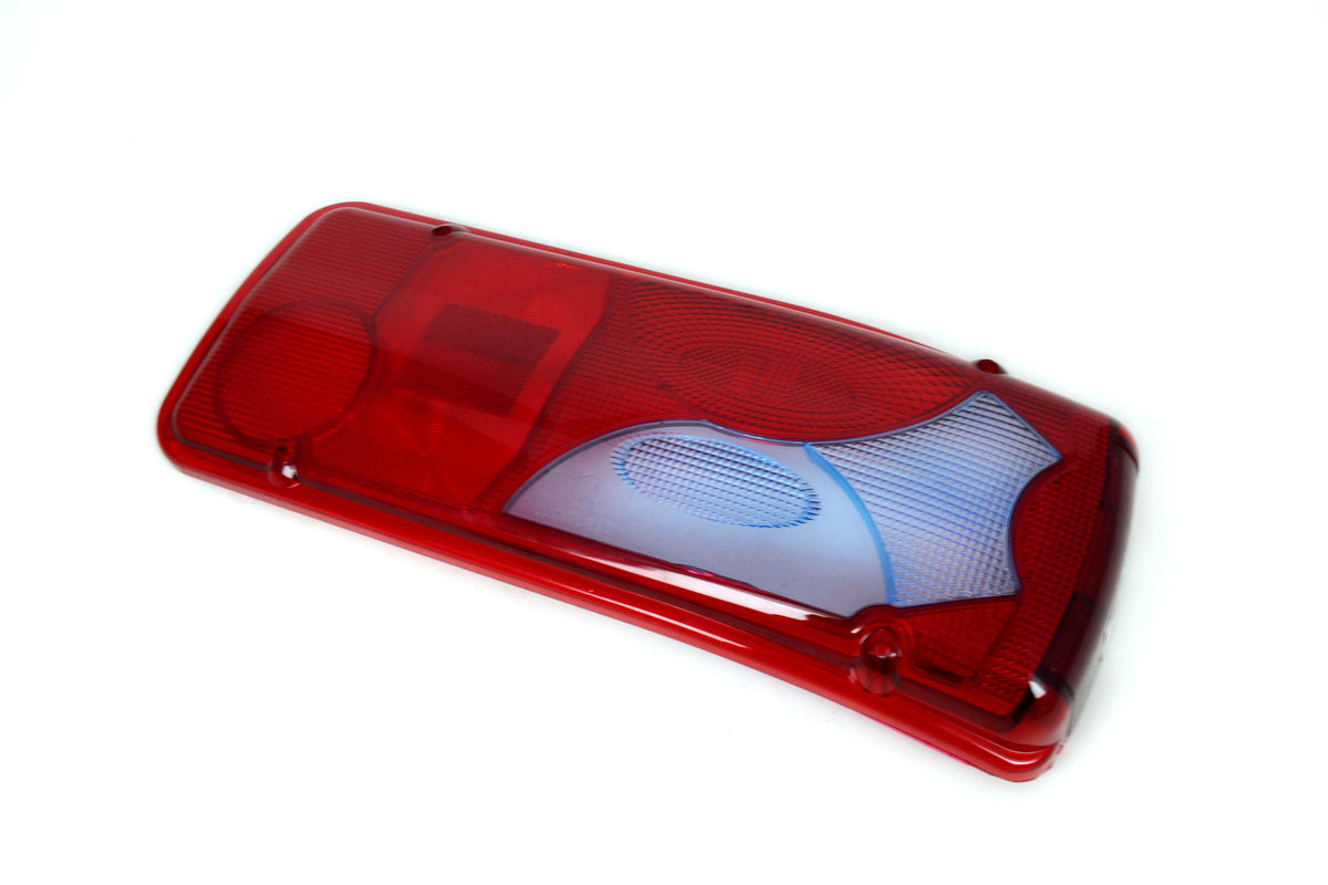 Blaue Rücklichtlinse – geeignet für MAN, rechte Seite