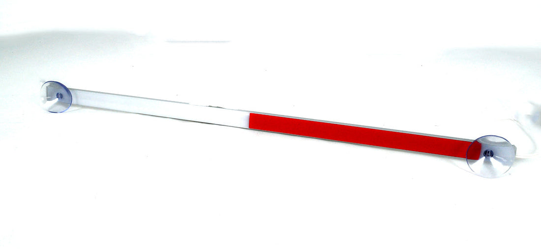 LED Warning Beacon, 50 cm, White/Red, 12/24 V