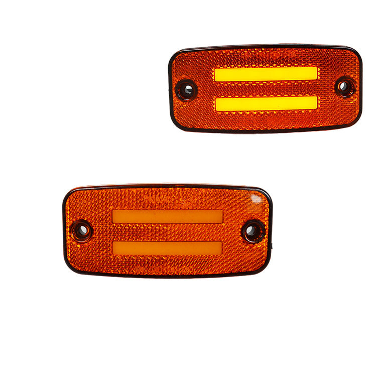 Feu de gabarit latéral à LED néon adapté pour Krone – jaune, 2 bandes, fixation suspendue