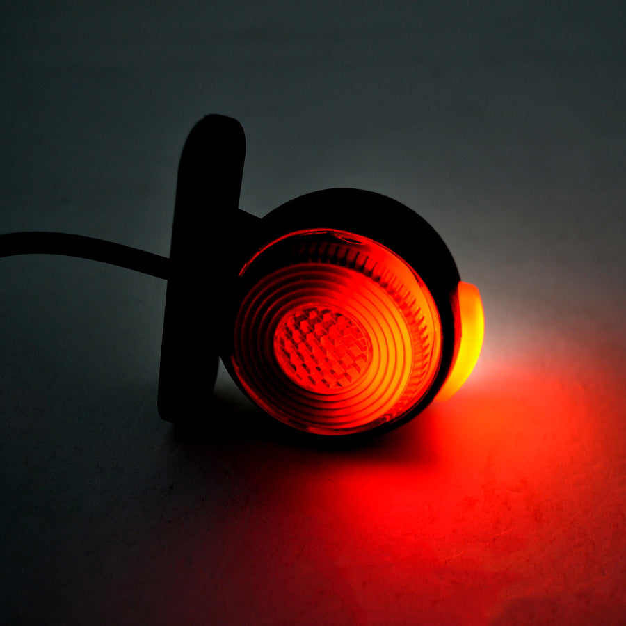 Mini-Neon-Rundumlicht, Rot/Weiß/Gelb, 12–24 V