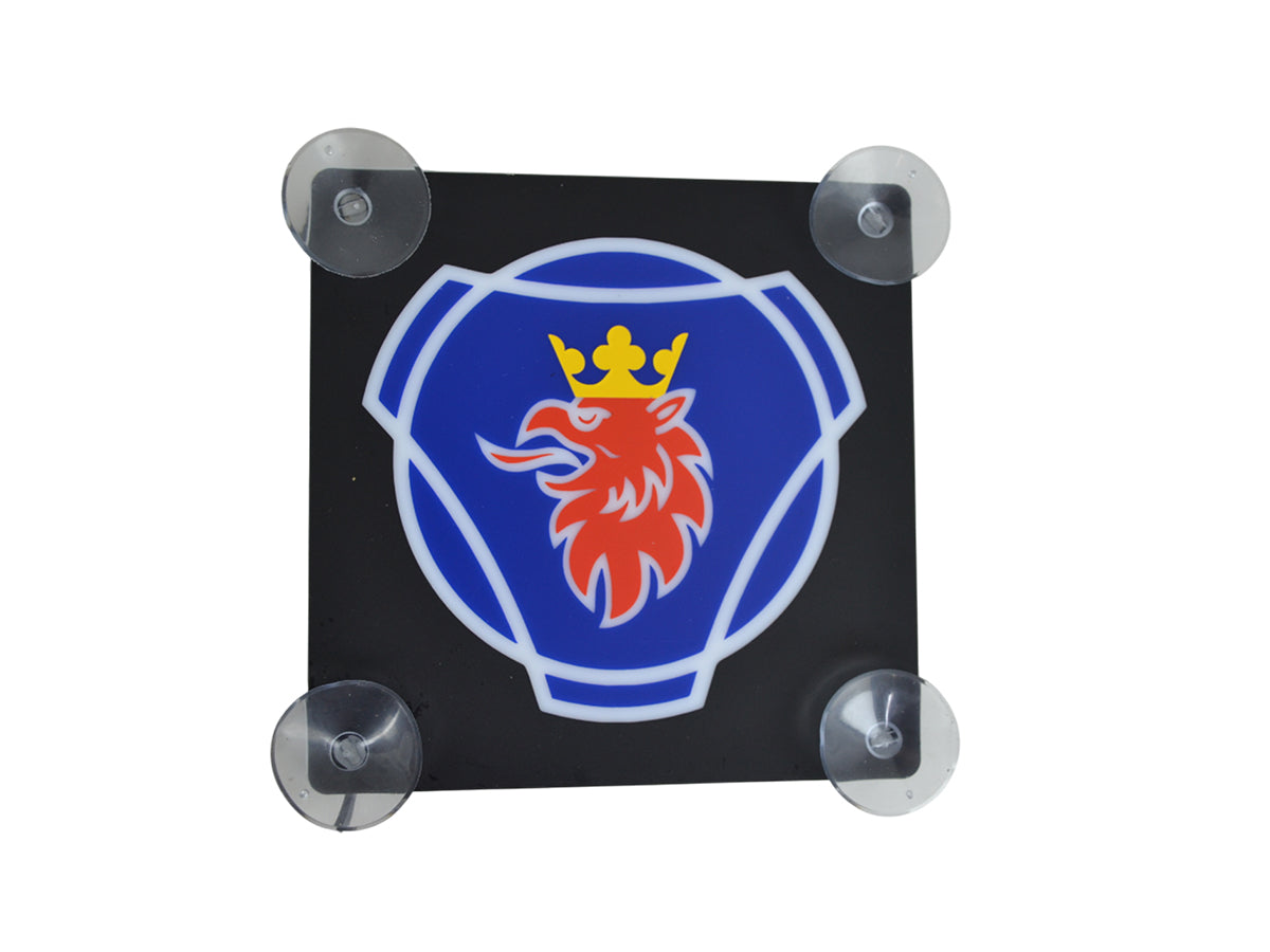 3D Black Interior Windshield Signs Suitable for Scania – Blue Griffin Design