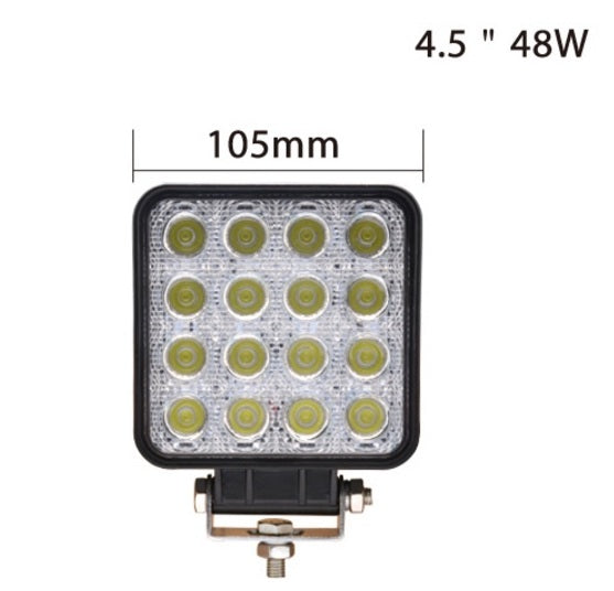 Projecteur de travail LED – 48 W, 16 LED, boîtier en aluminium