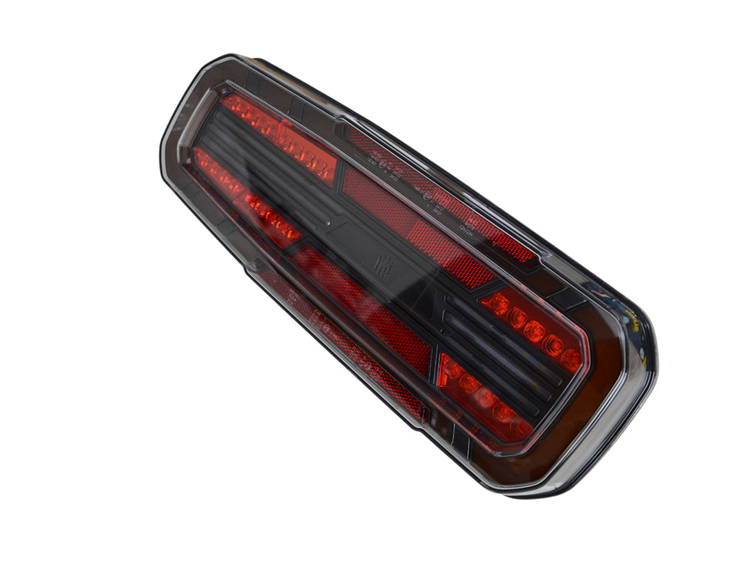 Left LED Neon Trailer Tail Light with Dynamic Indicator, 12/24 V, IP6K9K Waterproof