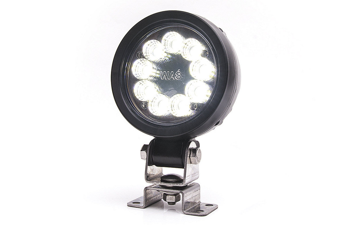 Projecteur de travail LED rond 12V–32V 36 LED pour véhicules utilitaires et véhicules de chantier