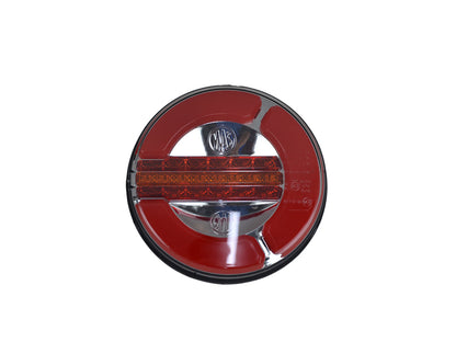 Кръгъл LED стоп със динамичен мигач, 140 mm, 3-функционален