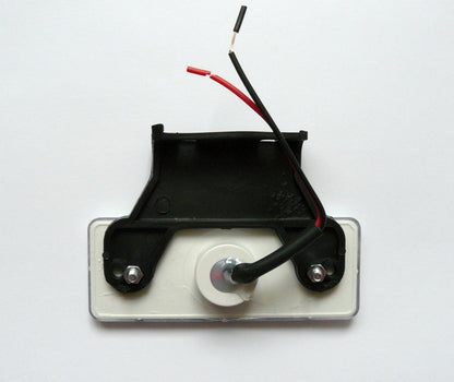 Weiße LED-Umrissleuchte, 12/24V, 4 LEDs, 110 x 42 x 6 mm