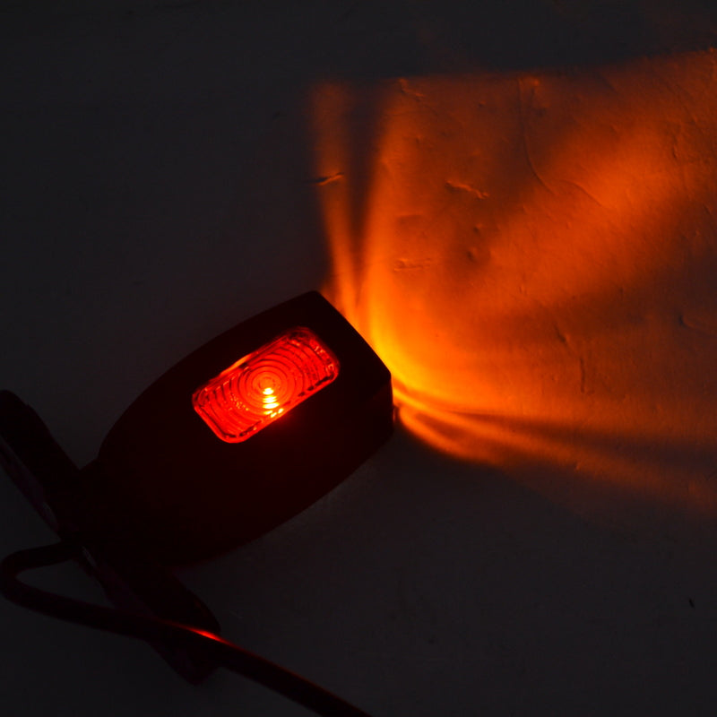 LED Angled Marker Light – Yellow/White/Red, 12/24 V, Universal Vertical or Horizontal Mount