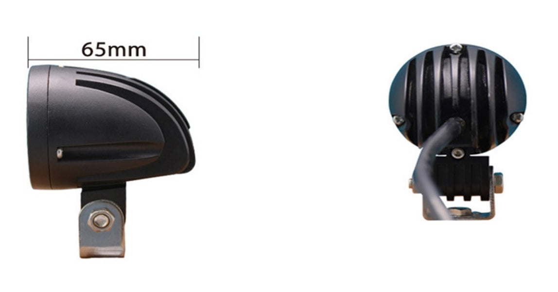 Spot LED en aluminium – diamètre 55 mm, hauteur 65 mm