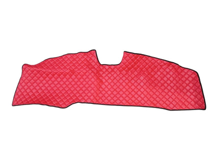 Tapis de sol en cuir rouge – adapté pour les moissonneuses-batteuses New Holland CR 9.90 et Case 8250