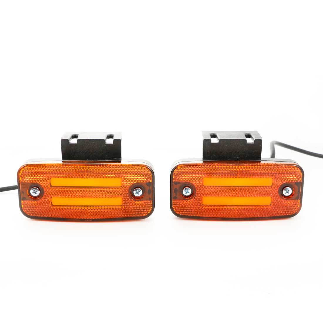 Feu de position latéral à LED néon – jaune, 2 bandes, suspension, adapté pour Krone