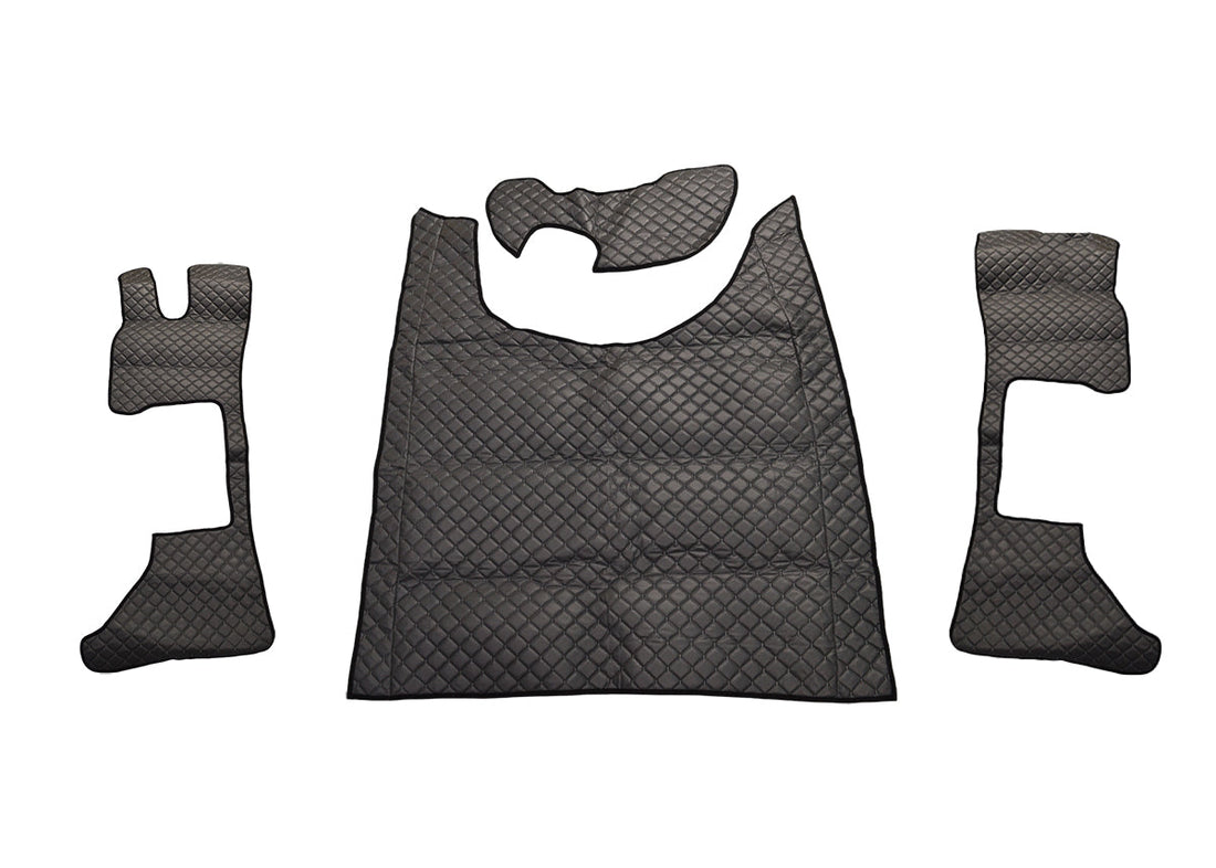 Grey Eco Leather Floor Mats – suitable for DAF XG Long Cab 2022+, Driver and Passenger