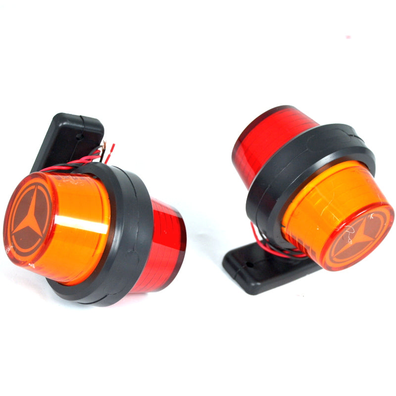 Neon Side Marker Light – Red/Yellow, Suitable for Renault Logo, 12/24V, 110 x 90 mm