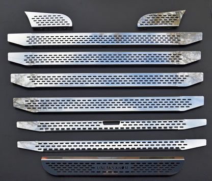 Front Radiator Grille Mesh Decoration Kit – suitable for Scania R 2010–2016, Stainless Steel, 9-Piece Narrow Super