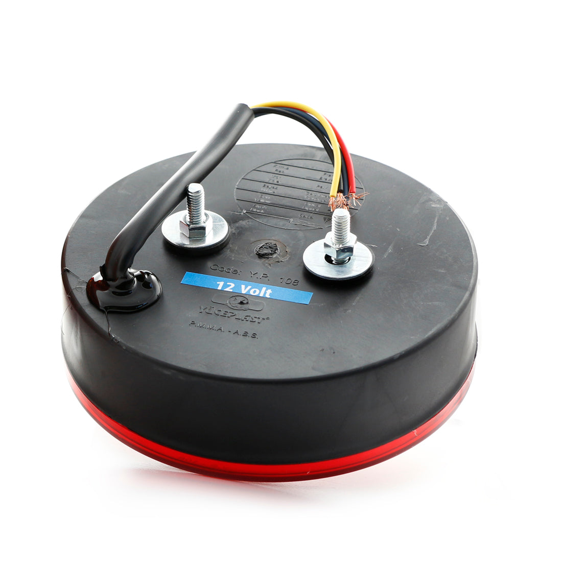 Feu arrière LED type hamburger, rouge/jaune, 12 V, 140 x 40 mm