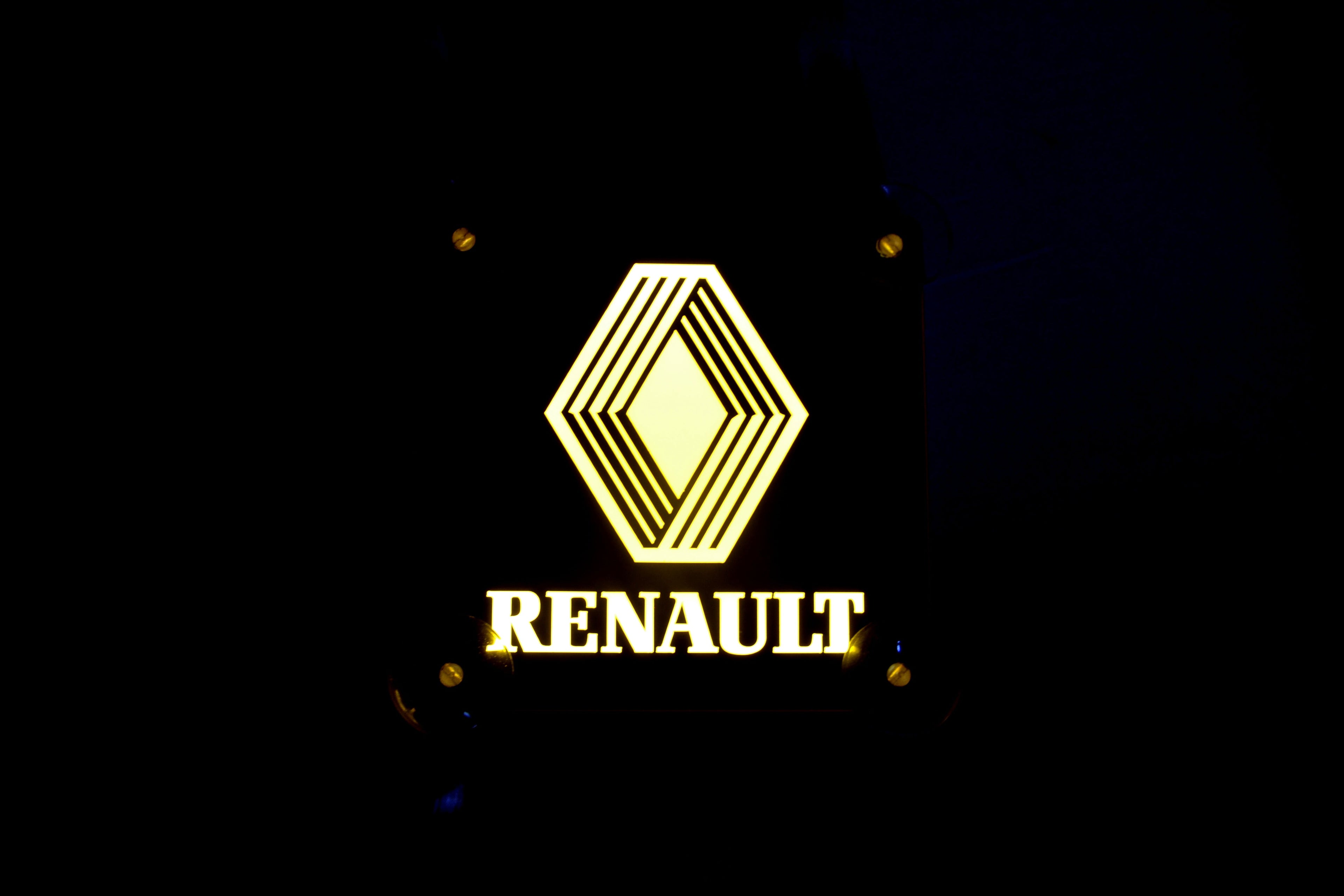 Panneaux intérieurs noirs de pare-brise adaptés pour Renault – Accent jaune
