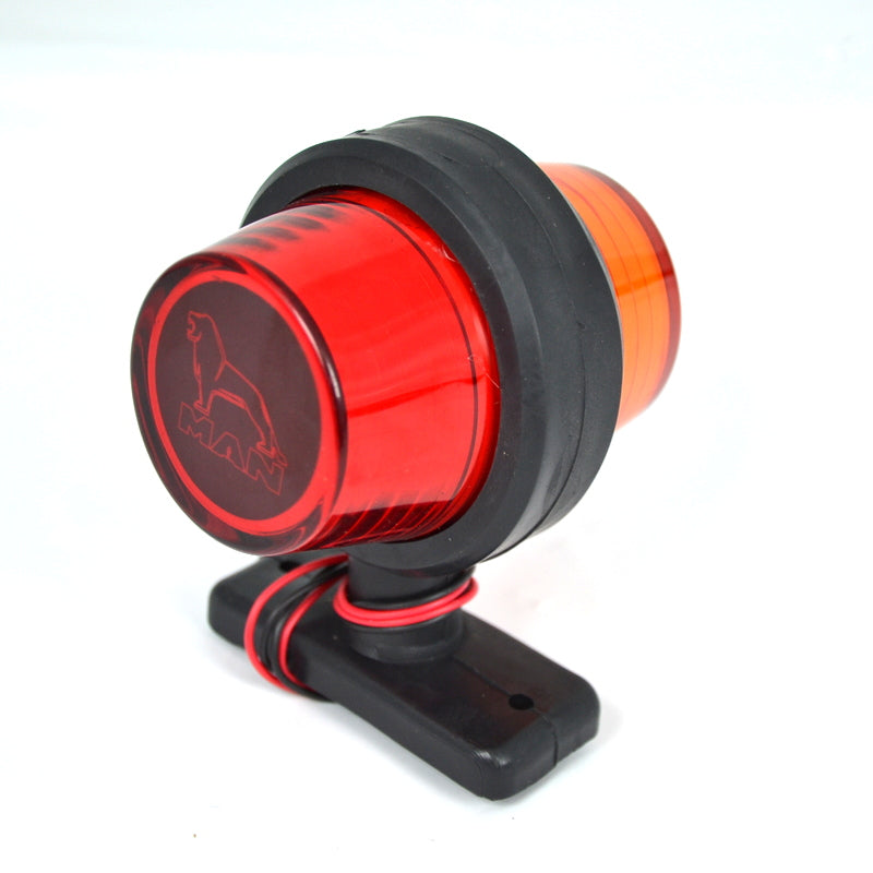 Neon Side Marker Light – Red/Yellow Suitable for MAN Logo, 12/24V, 110 x 90 mm