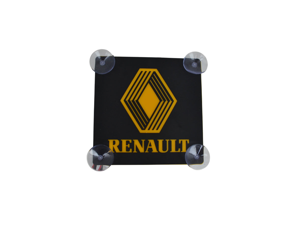 Panneaux intérieurs noirs de pare-brise adaptés pour Renault – Accent jaune