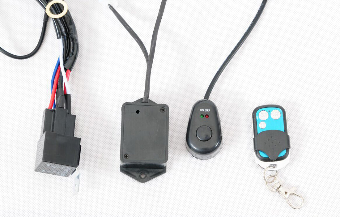 LED Light Bar Wiring Harness with Switch and Remote Control