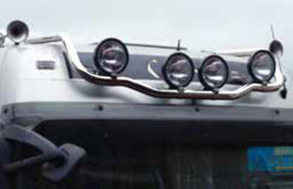 Горен извивен ролбар за покрив, 60 mm, неръждаема стомана, подходящ за Mercedes Actros MP3