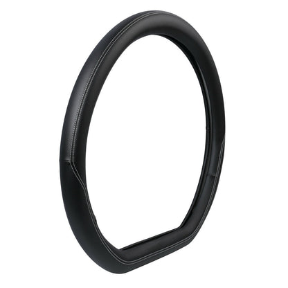 Калъф за волан – подходящ за Iveco S-Way, 460 mm, черен с бели шевове