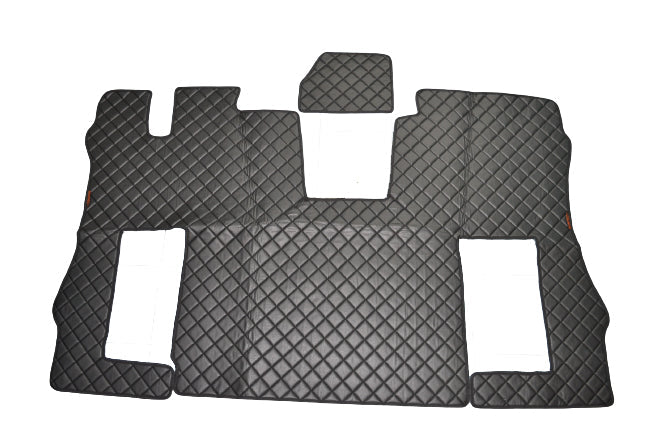 Tapis de sol en cuir synthétique (éco-cuir) gris foncé – adapté pour Scania S 2020+