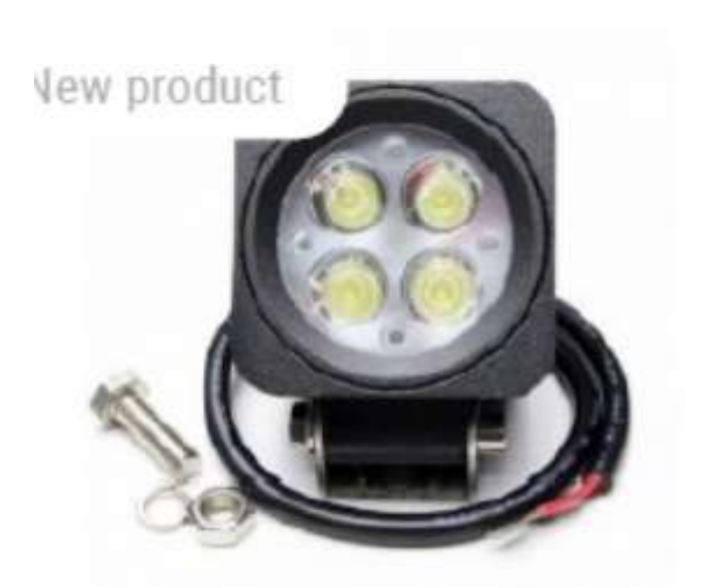 Quadratischer LED-Arbeitsscheinwerfer, 12 W, 4 LED-Dioden, 68 x 68 x 54 mm, 12/24 V