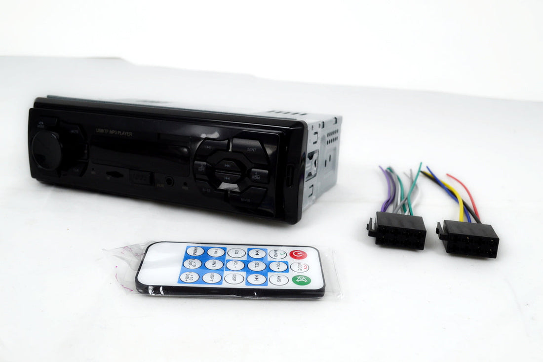 Car Radio MP3 Player with Bluetooth Handsfree, SD Card Slot and USB Port - Black