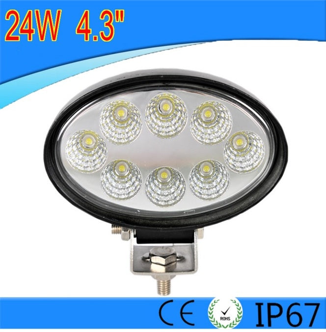 Projecteur de travail LED – Boîtier en aluminium, 8 LED, 24 W