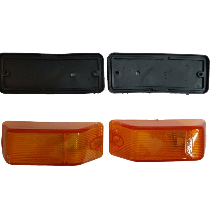 Side Marker and Indicator Light – suitable for Mercedes Sprinter 1995–2000, Yellow Lens, 143×55×50 mm