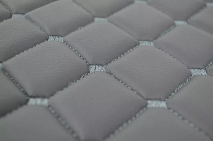 Tapis de sol en cuir synthétique (éco-cuir) gris foncé – adapté pour Scania S 2020+