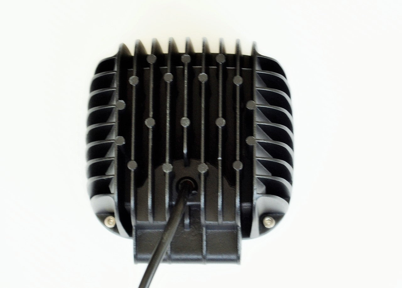 Projecteur de travail LED carré, vitre transparente, 48 W (16 x LED 3 W)