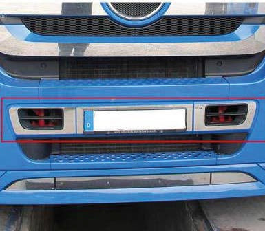 Frontgrill-Zierblende – 2-teiliges Set geeignet für Mercedes Actros MP3
