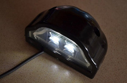 Комплект LED светлини за регистрационен номер, черни, големи, 24V, 2 броя