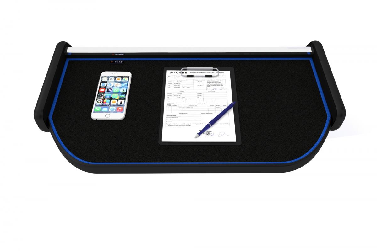 Central Van Table – suitable for Renault Master 2010+, Blue Carpet