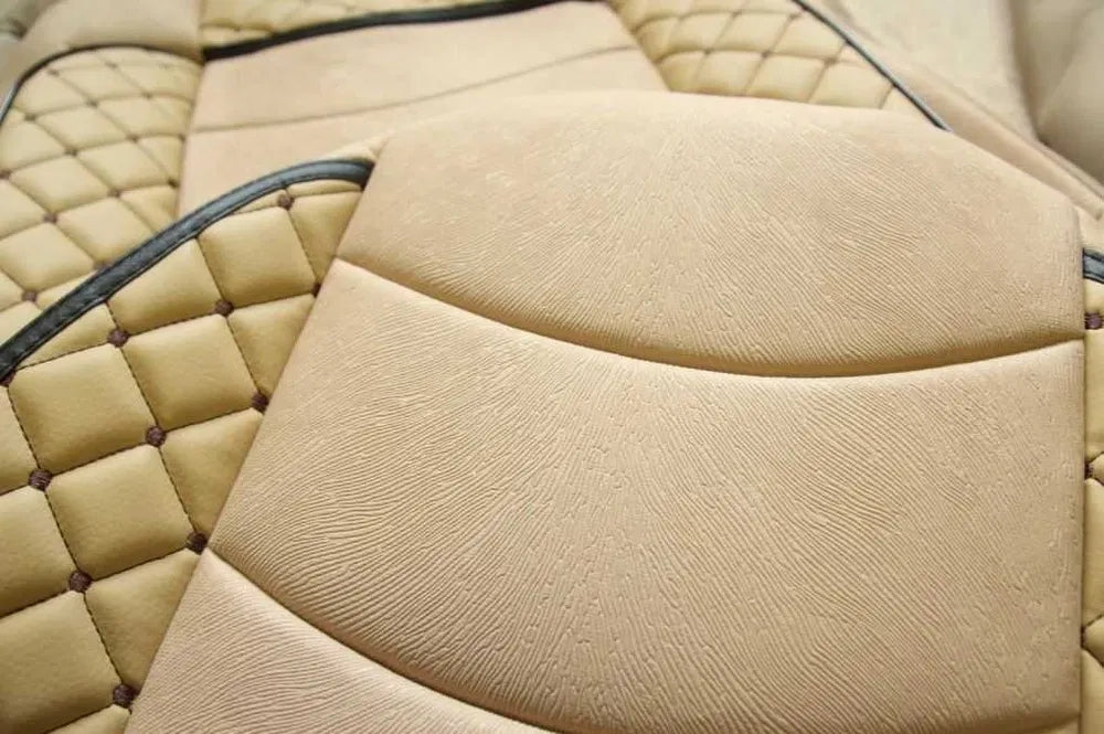 Housses de siège en cuir beige – adapté pour Volvo E6 2014+