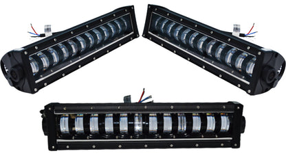Barre lumineuse LED 96 W 12/24 V 340 x 75 x 90 mm avec LED CREE