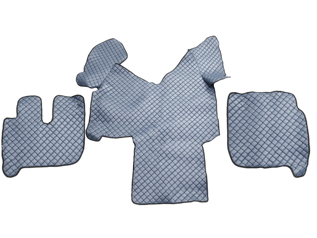 Grey Leather Floor Mats – suitable for Iveco Stralis