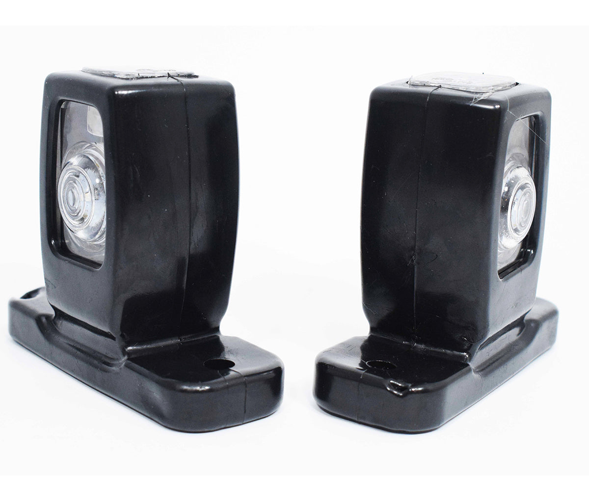 Rechteckige dreifache LED-Umrissleuchte, 12/24 V, 103×84×33 mm, Weiß/Amber/Rot