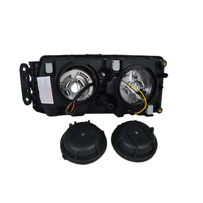 Projecteur gauche adapté pour Iveco Stralis – 2003–2013, H7/H7, réglage électrique de l’assiette, sans moteur