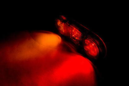 Feu arrière gauche LED ovale, 3 fonctions, 12/24 V, 205×80×53 mm