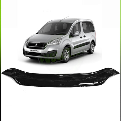 Déflecteur de capot – adapté pour Citroen Berlingo et Peugeot Partner Tepee 2009–2019, noir