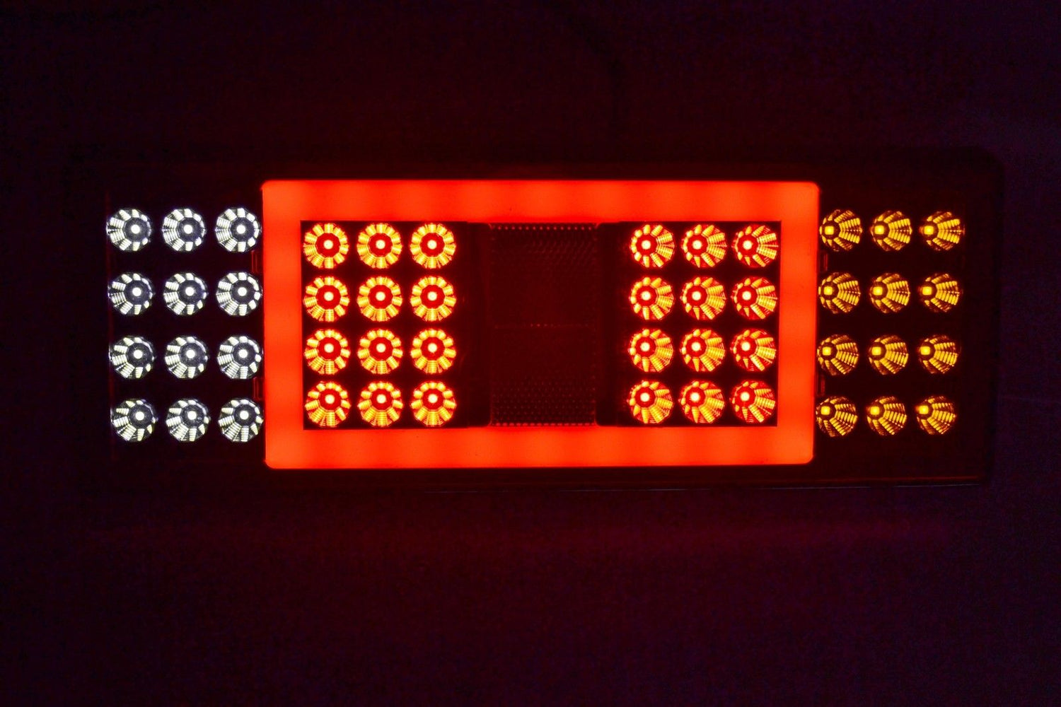 Голям правоъгълен неон LED стоп комплект 24V