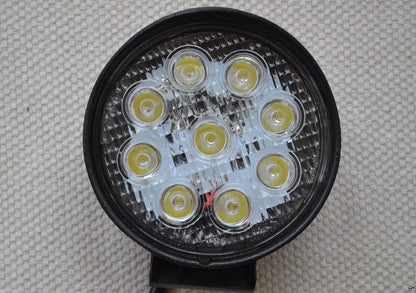Projecteur de travail à LED, 27 W, 9 diodes, 112 x 35 mm, 12 V/24 V