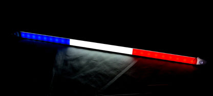 Προειδοποιητική λυχνία LED σωλήνα, 50 cm, μπλε/λευκό/κόκκινο, 12/24 V