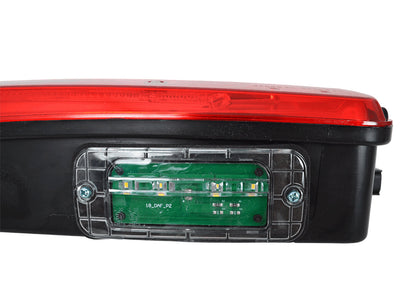 Feu arrière droit à LED – adapté pour camions DAF CF/XF, 24 V, 410×165×90 mm, 8 broches