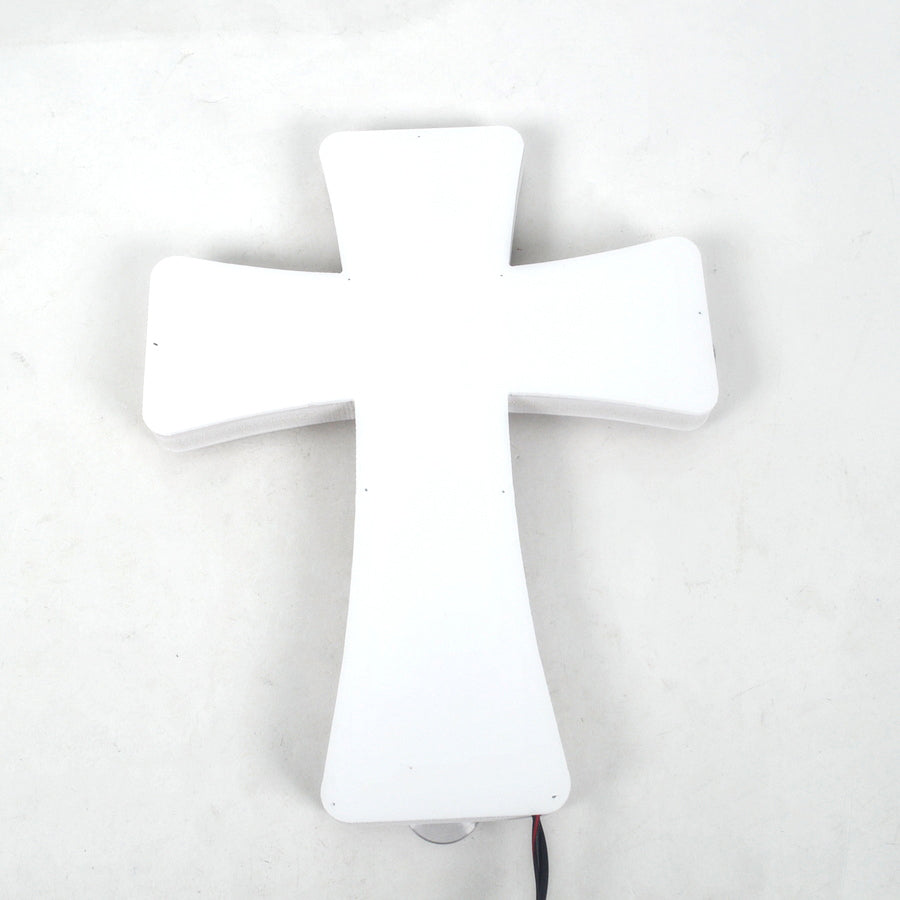 3D Illuminated Red Cross Sign, 30 × 23 × 2.5 cm