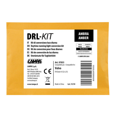 Kit de feux diurnes à LED DRL orange – adapté pour Volvo FH4 2013–2021