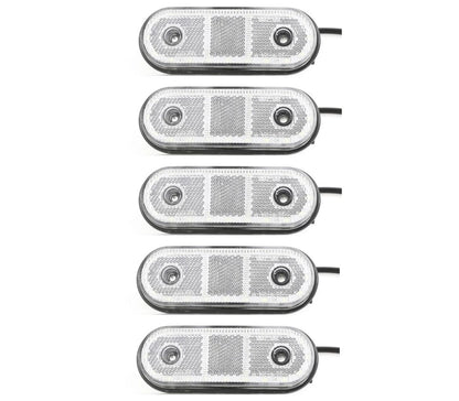 Ovales LED-Umrisslicht, 24V, Weiß, 20 LED-Markierungsleuchte