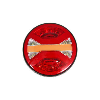 Заден комбиниран LED/неонов стоп с 24V, стоп, динамичен мигач, заден ход, 141 x 48 mm