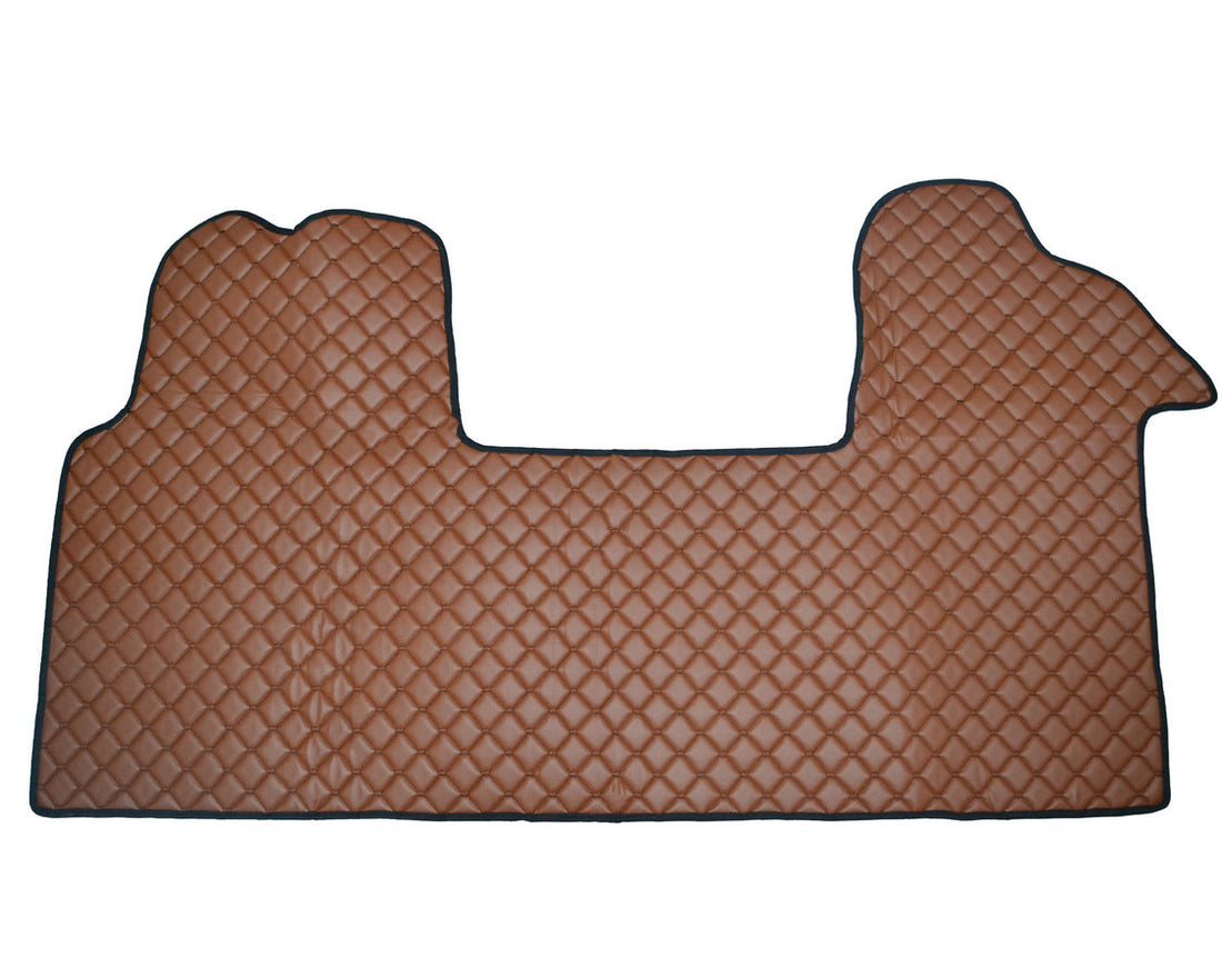 Brown Leather Floor Mats – suitable for Renault Master III 2010+, 1+2 Seats